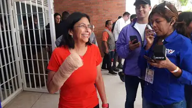 Delcy Rodríguez tras votar: El consenso más importante es la paz y la democracia Delcy Rodríguez tras votar: El consenso más importante es la paz y la democracia