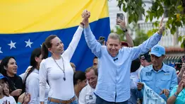 Así se desarrolla el cierre de campaña de Edmundo González en Las Mercedes (+Imágenes)