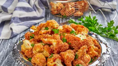 Coliflor rebozada, una preparación crujiente y deliciosa Coliflor rebozada, una preparación crujiente y deliciosa