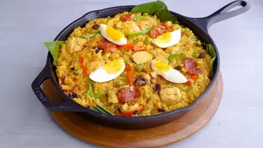 Arroz a la valenciana, un platillo rendidor y con mucho sabor Arroz a la valenciana, un platillo rendidor y con mucho sabor